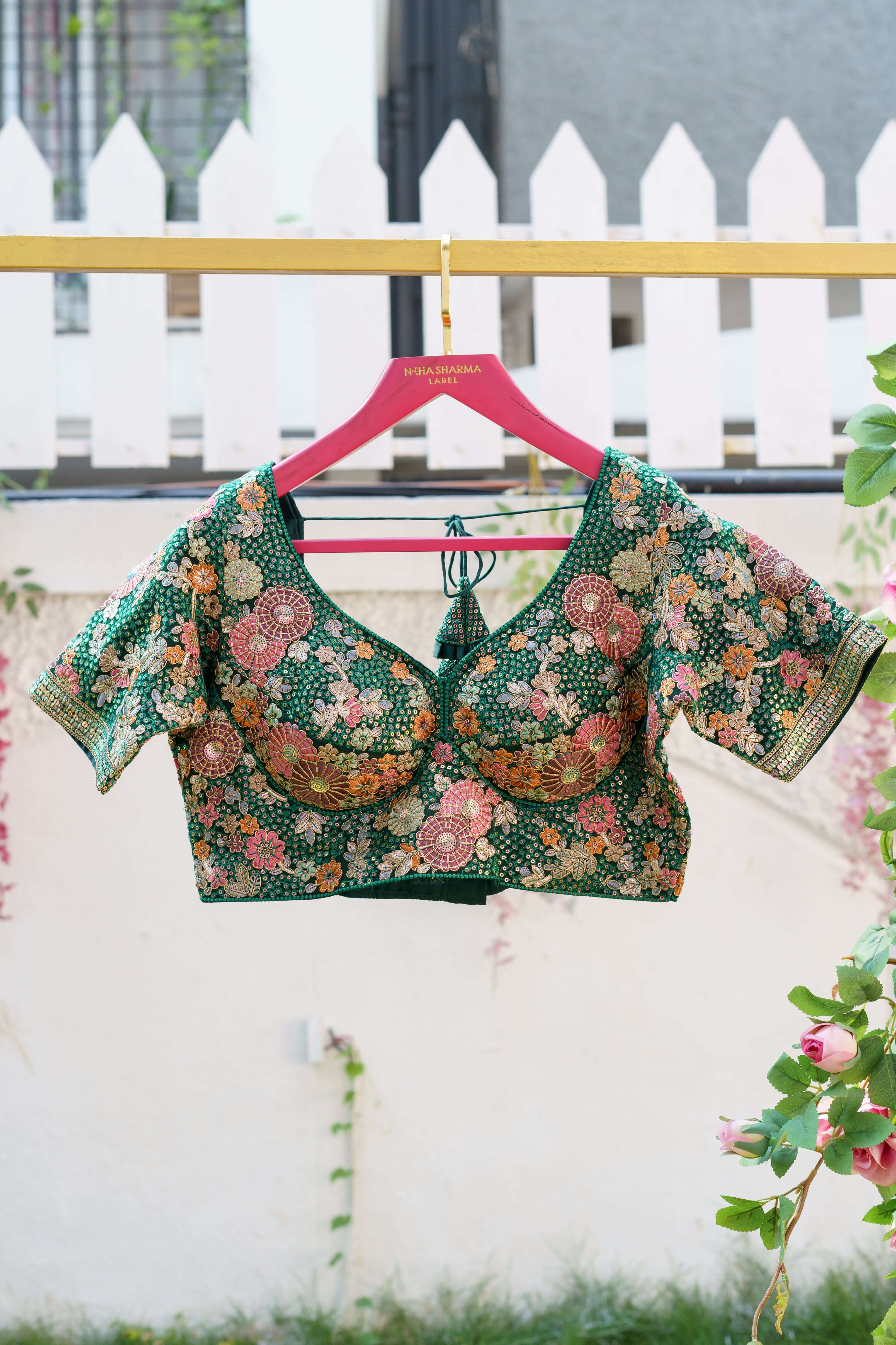 Royal Radiance Green Blouse